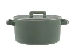 Epicurious Round Casserole 1.3L Sage Gift Boxed