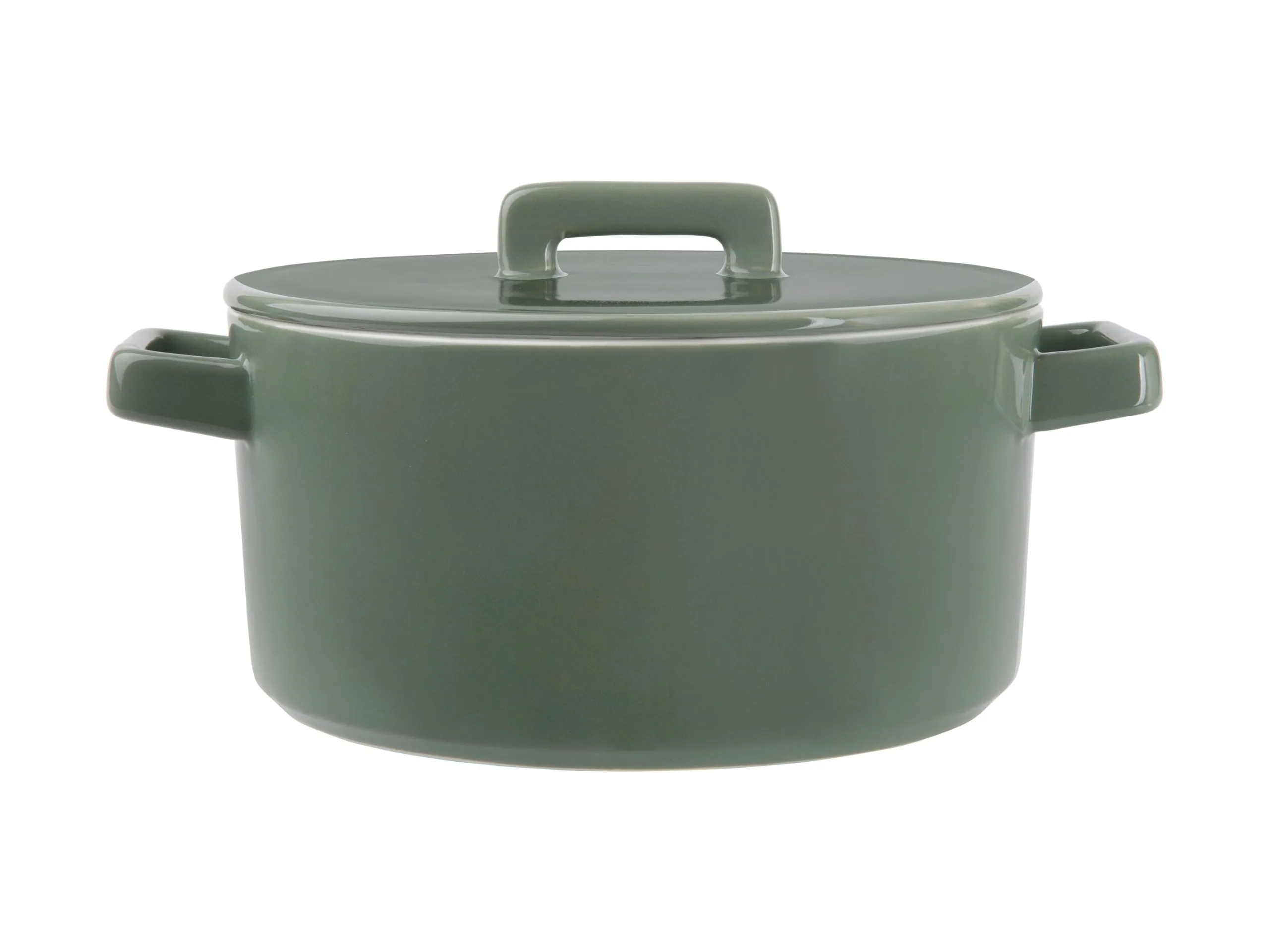 Epicurious Round Casserole 1.3L Sage Gift Boxed