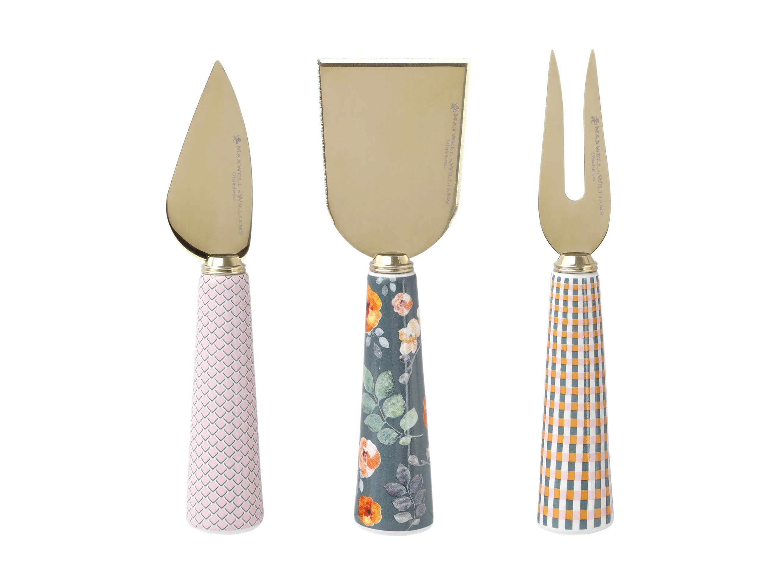 Arcadia Cheese Knife Set 3pc Gift Boxed