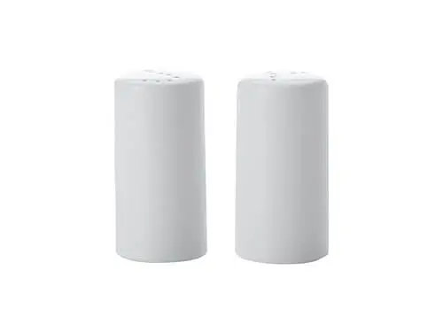 White Basics Cylindrical Salt & Pepper