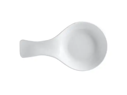 White Basics Round Spoon Rest 23cm