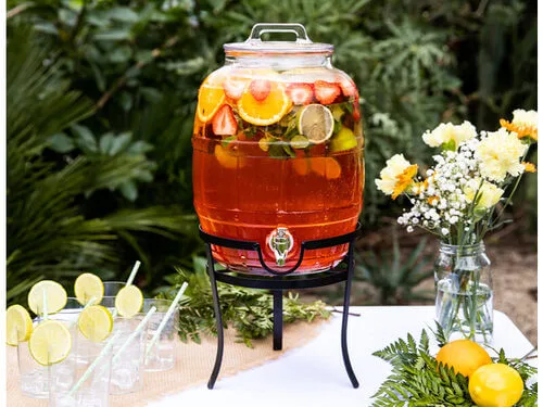 Barrel Drink Dispenser With Stand 10L Gift Boxed - Image 2