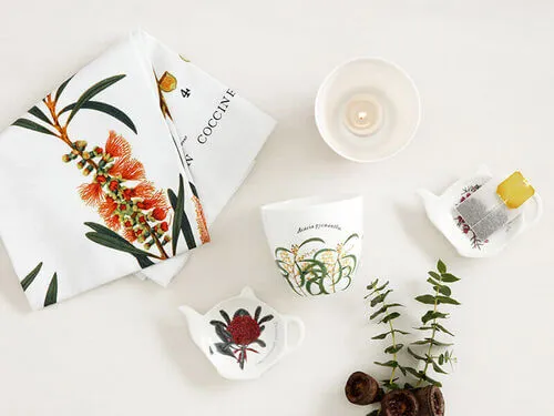 Royal Botanic Gardens Victoria Botanic Tea Towel 50x70cm Wattle - Image 2