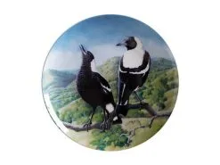 Birds Of Australia 10 Year Anniversary Plate 20cm Magpie