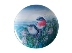 Birds Of Australia 10 Year Anniversary Plate 20cm Rose Robin