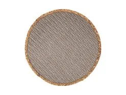 Table Accents Placemat 38cm Round Grey Natural