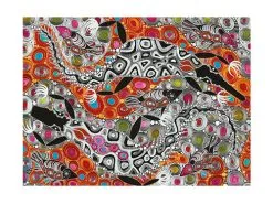 Melanie Hava Jugaig-Bana-Wabu Tea Towel 50x70cm Crocodiles