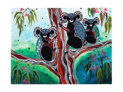Melanie Hava Journeys Tea Towel 50x70cm Koalas