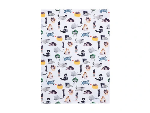 Marc Martin Feline Friends Tea Towel 50x70cm