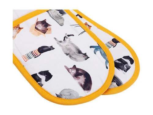 Marc Martin Feline Friends Double Oven Glove - Image 2