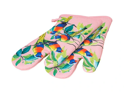 Katherine Castle Bird Talk Oven Mitt Rainbow Lorikeets - Image 2