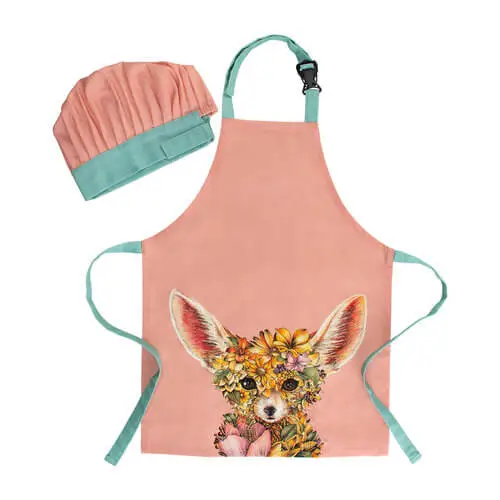 Marini Ferlazzo Wild Planet Kids Apron & Hat Set Fennec Fox - Image 2
