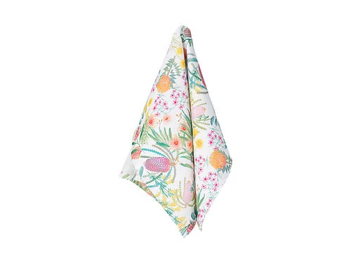 Royal Botanic Gardens Native Blooms Tea Towel 50x70cm - Image 2