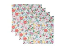 Royal Botanic Gardens Native Blooms Cotton Napkin Set Of 4 45x45cm