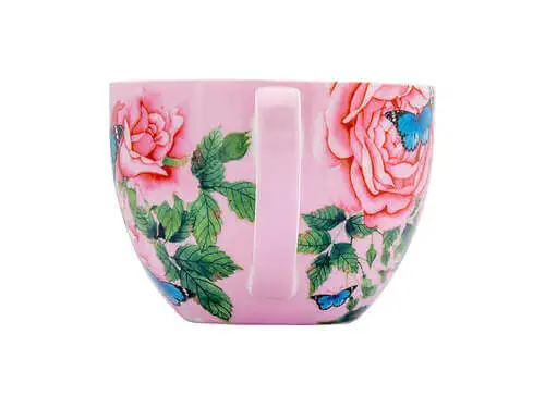 Gabby Malpas Posey Breakfast Cup & Saucer 400ML Cabbage Roses Gift Boxed - Image 3