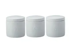 Epicurious Canister 600ML Set Of 3 White Gift Boxed