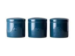 Epicurious Canister 600ML Set Of 3 Teal Gift Boxed