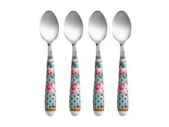 Teas & C's Silk Road Teaspoon Set Of 4 Aqua Gift Boxed