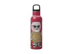 Mulga The Artist Double Wall Insulated Bottle 600ML Cat