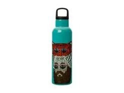 Mulga The Artist Double Wall Insulated Bottle 600ML Tiger Man