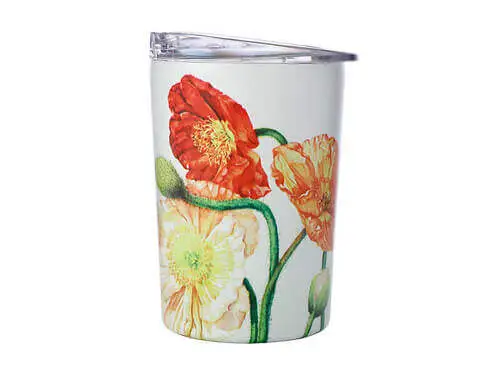 Katherine Castle Floriade Double Wall Insulated Cup 360ML Poppies - Image 2