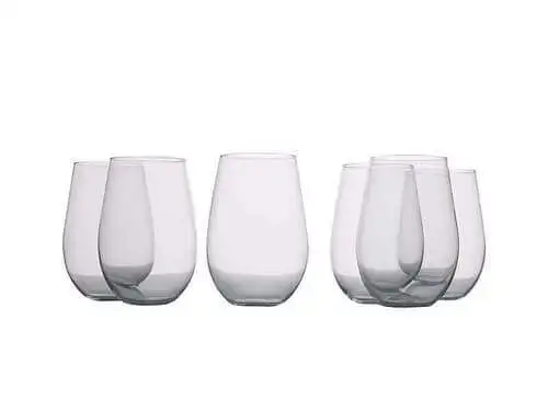 Mansion Stemless Red Wine Glasses 580ML Set Of 6 - Image 2