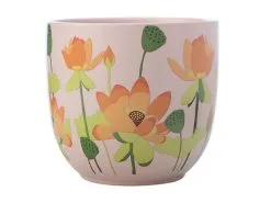 Royal Botanic Gardens Victoria Lotus Planter Pot 14cm Pink