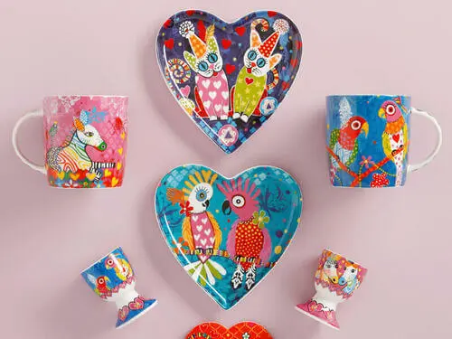 Love Hearts Reversible Placemat 6pc - Image 2