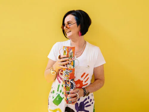 Love Hearts Ceramic Heart Coaster 10cm Mr Gee Fam - Image 2