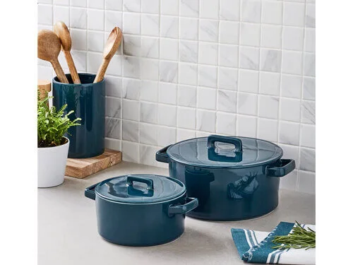 Epicurious Round Casserole 1.3L Teal Gift Boxed - Image 2