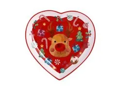 Kasey Rainbow Sparkly Season Heart Dish 20cm Red Gift Boxed