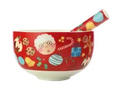 Kasey Rainbow Sparkly Season Dip & Spreader Set Red Gift Boxed