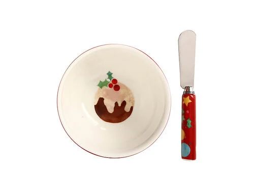 Kasey Rainbow Sparkly Season Dip & Spreader Set Red Gift Boxed - Image 2
