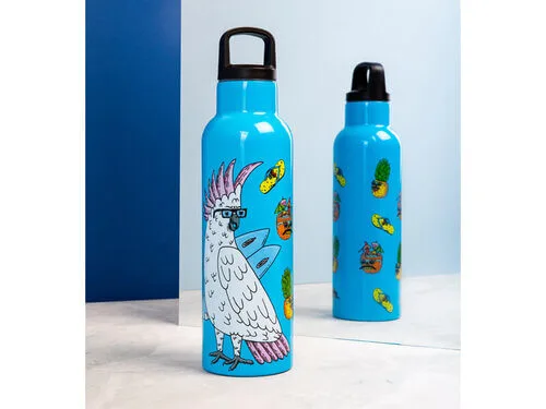 Mulga The Artist Double Wall Insulated Bottle 600ML Cockatoo - Image 3