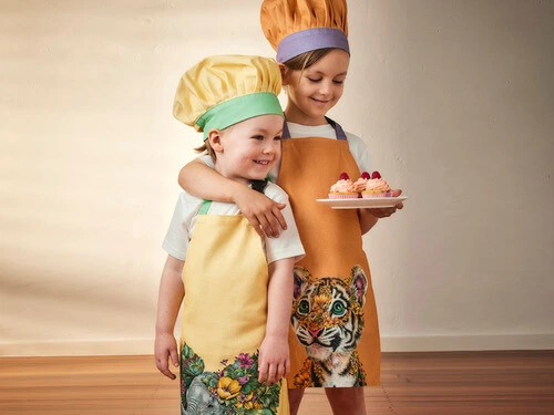 Marini Ferlazzo Wild Planet Kids Apron & Hat Set Elephant - Image 2