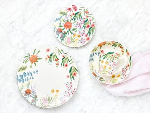 Royal Botanic Gardens Native Blooms Coupe Side Plate 19cm - Image 2